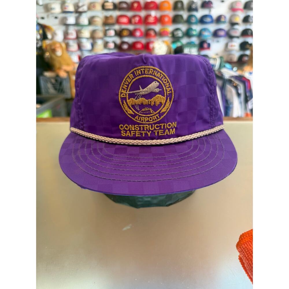 Denver International Airport Construction Purple Strap Back